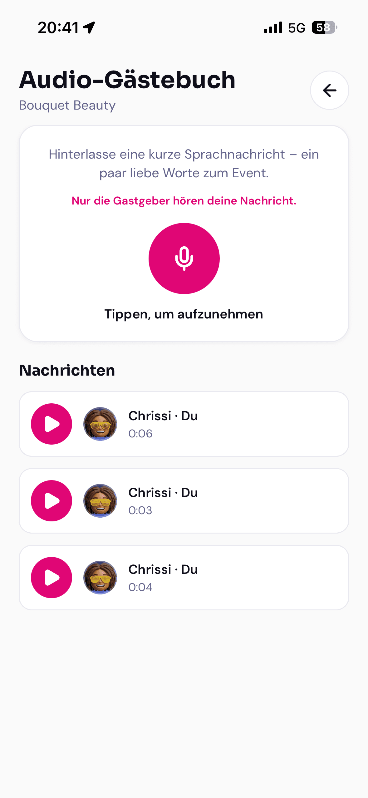 Audio-gastenboek