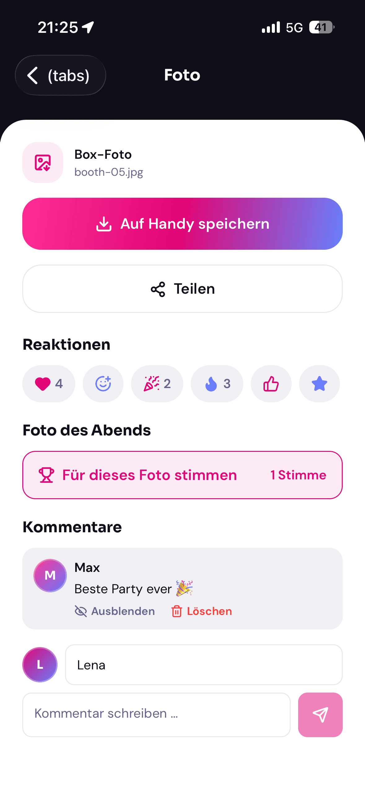 Reacties, opmerkingen & stemmen