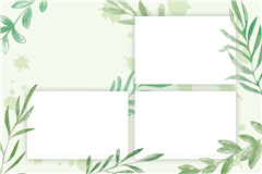 Photoboothprinttemplate Green Leaf – categorie Huwelijk