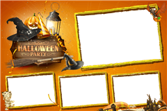 Photoboothprinttemplate Halloween Orange – categorie Fun