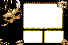 Photoboothprinttemplate Maskerade – categorie Fun