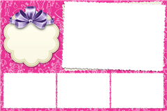 Photoboothprinttemplate Pink Sketch – categorie Sonstiges