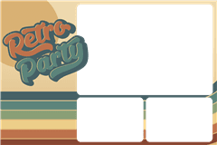 Photobooth printtemplate Retro - categorie Party