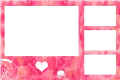 Photoboothprinttemplate Rosa – categorie Huwelijk