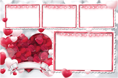 Photoboothprinttemplate Rosy-Romantic – categorie Sonstiges