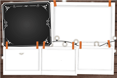 Photoboothprinttemplate Rustic Polaroid – categorie Fun